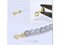 *50* Long Lasting Platinum Plated Brass One Touch Crimp Stopper Beads